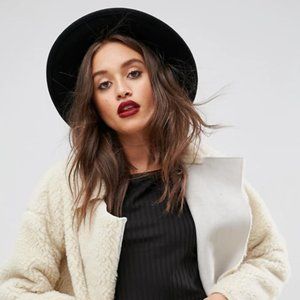 ASOS Black Felt Fedora Hat